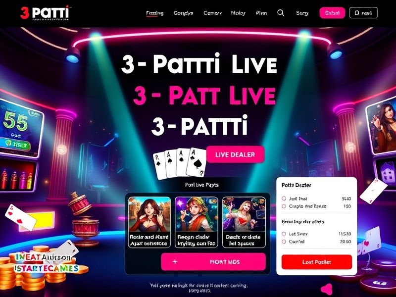 3 Patti Live brings the excitement of the popular Indian card game to your screen in real time! Enjoy live dealer games, immersive gameplay, and high-stakes betting, all with the convenience of playing from home.